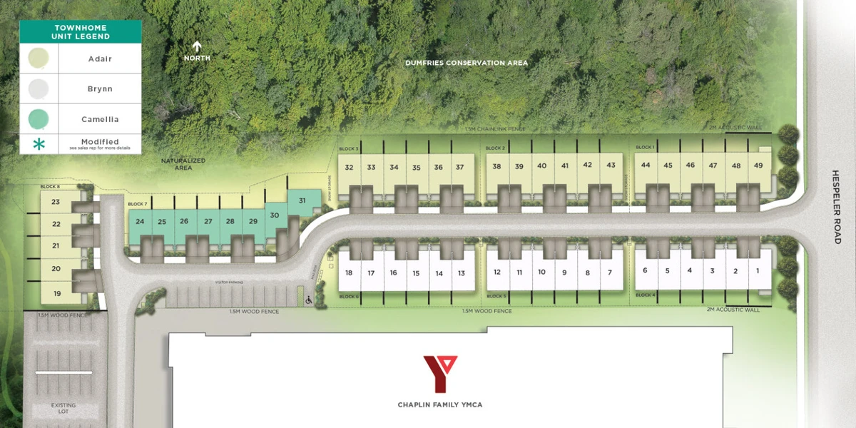 Zen Towns community site plan with available lots